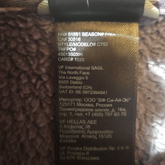 The North Face Hoodie Womens Medium Purple Crescent Pullover Sweatshirt Jacket - Picture 6 of 11